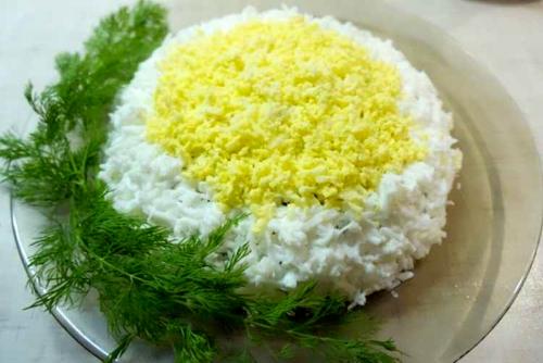 Салат НЕЖНОСТЬ новогодний. Новогодний салат «Нежность»