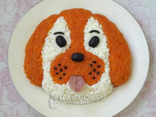 Новогодний салат собачка. Новогодний салат «Собака»