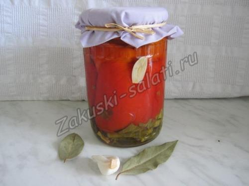 Маринованный красный болгарский перец по-армянски. Маринованный красный перец по-армянски
