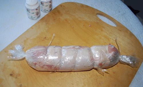 Домашний куриный рулет вместо колбасы.