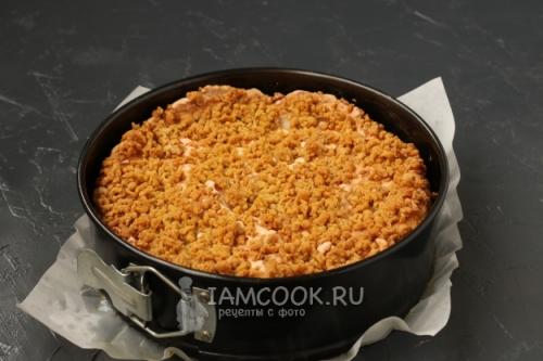 Песочный пирог с яблоками и безе. Польский яблочный пирог с безе и крошкой