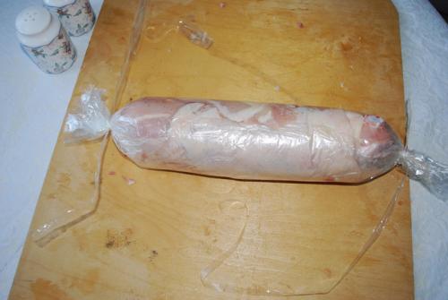 Домашний куриный рулет вместо колбасы.