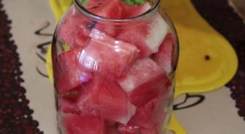 Хрустящие арбузы на зиму. Консервированные сладкие арбузы в банках