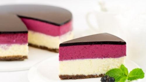 Чизкейк с муссом из черной смородины