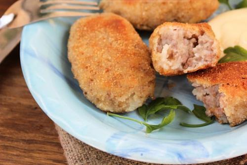 Картофельные котлеты с фаршем