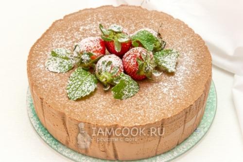 Муссовый торт рецепт. Шоколадный муссовый торт