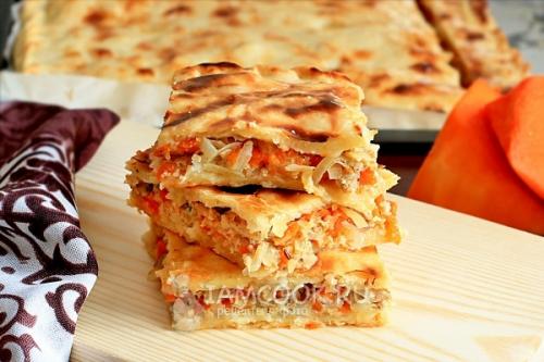 Кубите пирог с тыквой и мясом рецепт. Пирог с тыквой и мясом