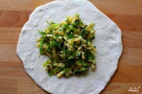 Лепешки с сыром и зеленью