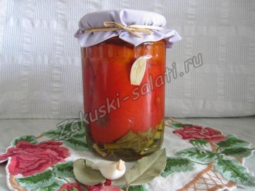 Маринованный красный болгарский перец по-армянски. Маринованный красный перец по-армянски