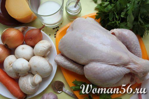 Галантин из курицы рецепт с фото