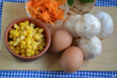 Замечательный САЛАТ с корейской морковью рецепт. Салат с корейской морковкой и грибами