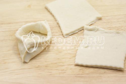 Форель в лодочках из слоеного теста. Лодочки с сёмгой