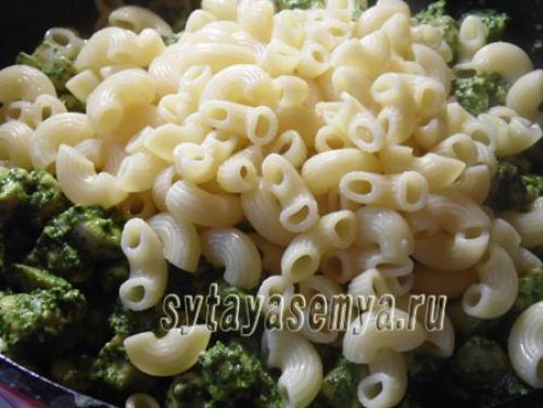 Паста со шпинатом и курицей. Макароны с курицей, шпинатом и сыром