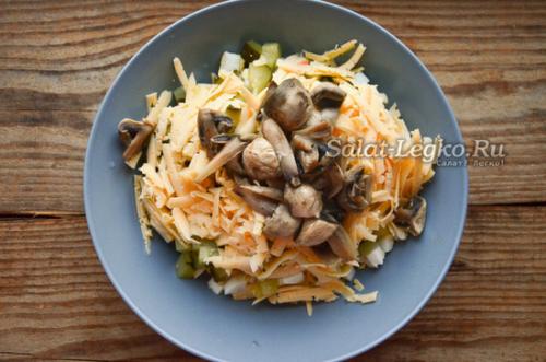 Салат Сытый гость. Салат "Сытый гость" с курицей и грецкими орехами