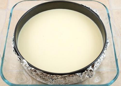 Чизкейк с муссом из черной смородины