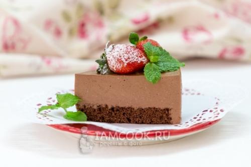 Муссовый торт рецепт. Шоколадный муссовый торт