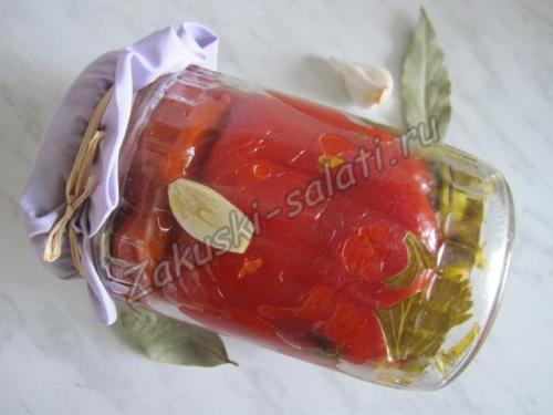 Маринованный красный болгарский перец по-армянски. Маринованный красный перец по-армянски