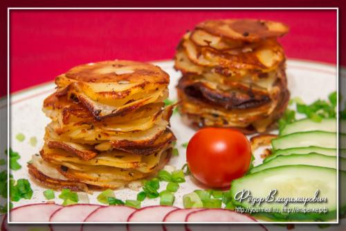 Картофельные кексы в силиконовых формочках. Картофель в формах для кексов