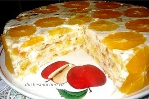 Фруктовая нежность торт. Бисквитный торт «Фруктовая нежность»