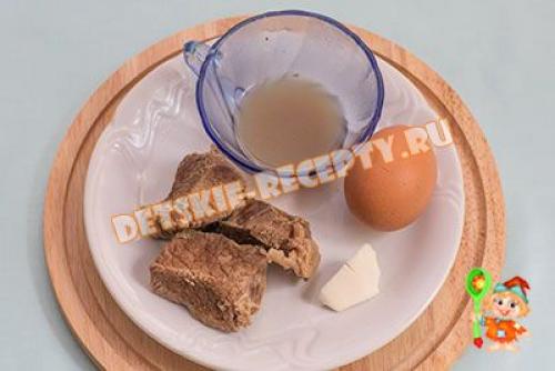 Мясное суфле для детей без яиц. Мясное суфле для детей