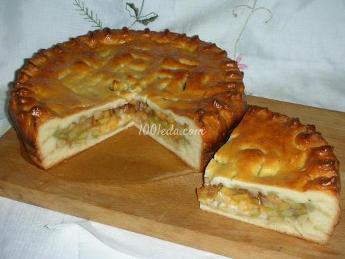 Открытый Дрожжевой пирог с фруктами. Пирог из сдобного дрожжевого теста с фруктами: пошагово с фото