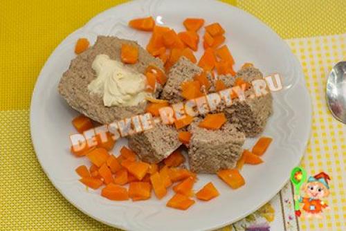 Мясное суфле для детей без яиц. Мясное суфле для детей