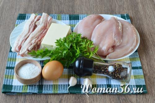 Рулеты куриные в беконе. Куриные рулетики с сыром в беконе