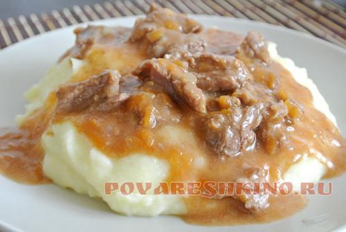 Гуляш из свинины, как в столовой.