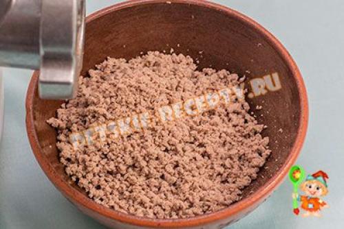 Мясное суфле для детей без яиц. Мясное суфле для детей