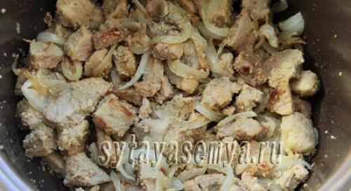 Гуляш из свинины в мультиварке. Гуляш из свинины с томатной подливкой в мультиварке