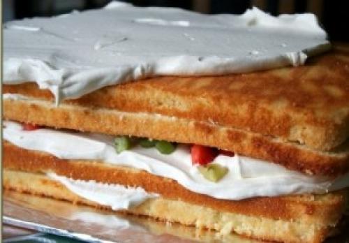 Фруктовый торт на день рождения. Вкуснейший фруктовый торт для праздничного стола