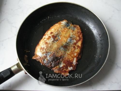 Скумбрия в сырном кляре. Филе скумбрии в кляре