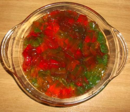 Как сделать разноцветное желе кубиками. Желе "разноцветные кубики"