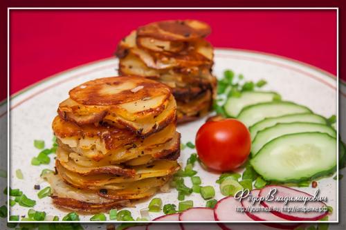 Картофельные кексы в силиконовых формочках. Картофель в формах для кексов