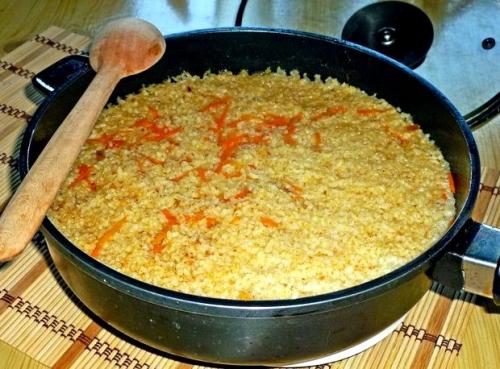 Плов на сковороде со свининой пошаговый рецепт с фото