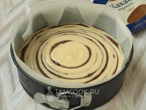 Пирог Зебра без сметаны и кефира. Пирог «Зебра» без сметаны