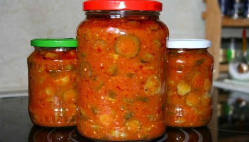 Салат из огурцов на зиму без стерилизации и варки рецепт. Салат из свежих огурцов на зиму «Тещин язык», рецепт без стерилизации