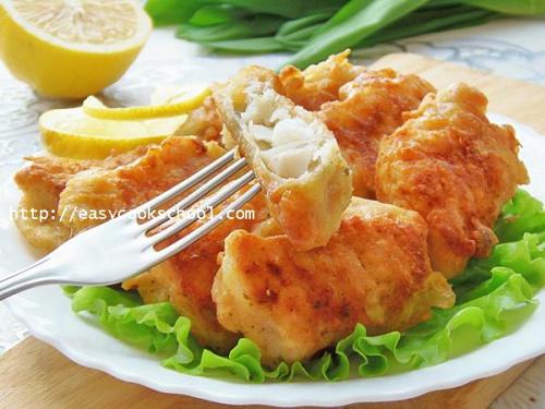 Скумбрия в пивном кляре. Рыба в пивном кляре