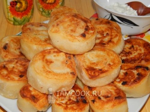 Ленивые пирожки с картошкой. Ленивые пирожки с картофелем