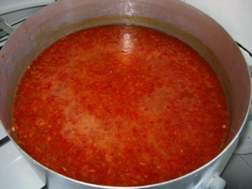 Помидоры с вкусным рассолом.