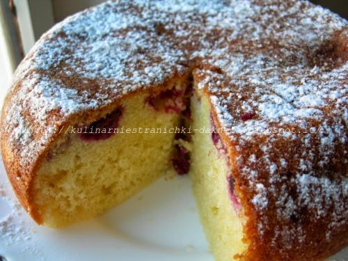 Пирог с вишней на йогурте. Пирог на йогурте с вишней в мультиварке / G teau au yaourt