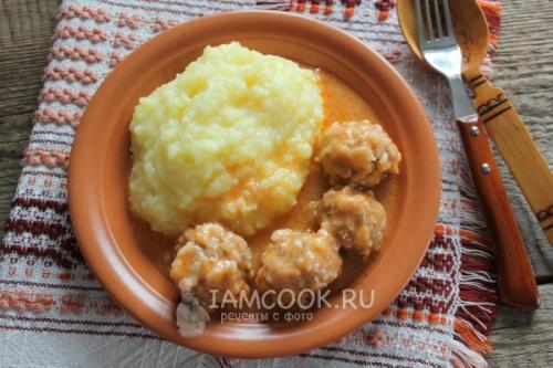 Тефтели с рисом в мультиварке (с подливкой)