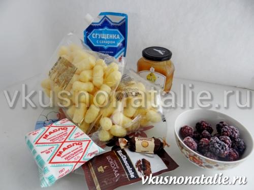 Десерт из кукурузных палочек. Ингредиенты для торта из кукурузных палочек: