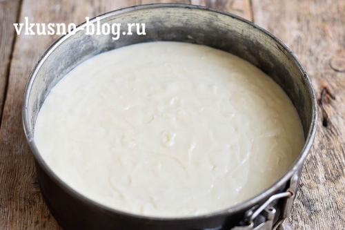 Яблочный пирог на кефире на скорую руку