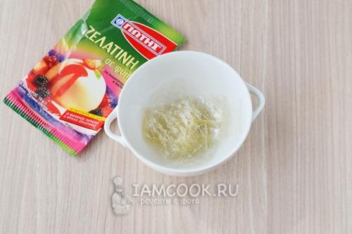 Творожный десерт с желатином