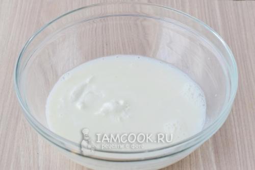 Творожный десерт с желатином