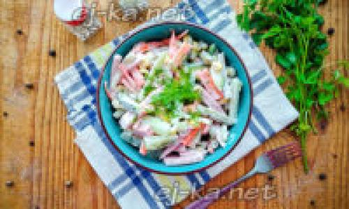 Салат в который не надо ничего варить. Салат, который не надо варить — все порезал и готово