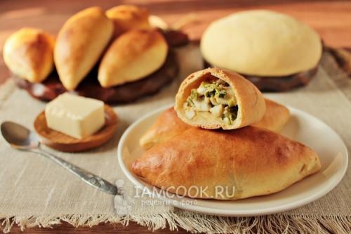 Пирожковое тесто на кефире без дрожжей. Пирожки на кефире без дрожжей в духовке