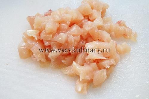 Котлеты рубленые из куриного филе с крахмалом и майонезом. Рецепт 4, простой: котлеты куриные рубленые с майонезом