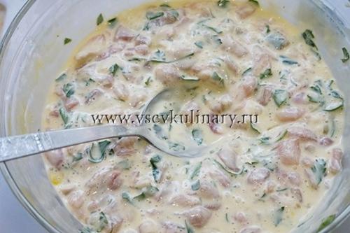 Котлеты рубленые из куриного филе с крахмалом и майонезом. Рецепт 4, простой: котлеты куриные рубленые с майонезом